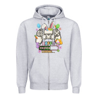 Heather Grey easter gamer Zipper Hoodie - MaliasSmallBusiness