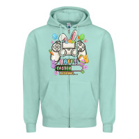 Seafoam easter gamer Zipper Hoodie - MaliasSmallBusiness