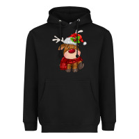 Christmas Baby Deer Heavyweight Hoodie | Teevron