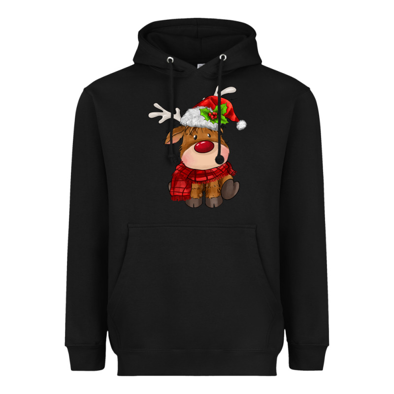 Christmas Baby Deer Heavyweight Hoodie by MaliasSmallBusiness | Teevron
