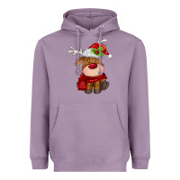 Lavender christmas baby deer Heavyweight Hoodie - MaliasSmallBusiness
