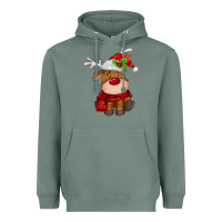 Sage christmas baby deer Heavyweight Hoodie - MaliasSmallBusiness
