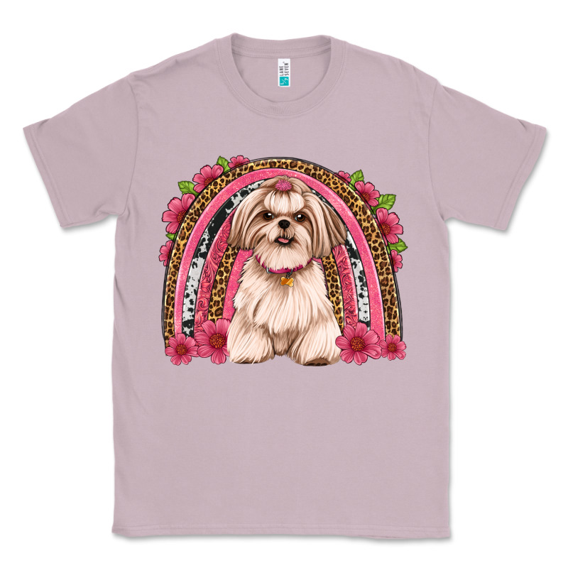 Shih Tzu Floral Rainbow Classic Tee by Artiststas | Teevron