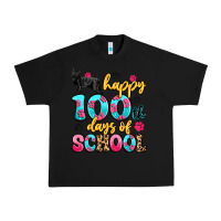 Black happy 100th days of school cat Urban Heavy Tee - Artiststas