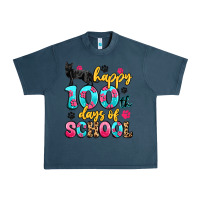 Midnight Navy happy 100th days of school cat Urban Heavy Tee - Artiststas