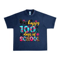 Navy happy 100th days of school cat Urban Heavy Tee - Artiststas