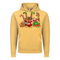 Vintage Mustard chocolate elf Vintage Hoodie - FaDigitalArtStudio