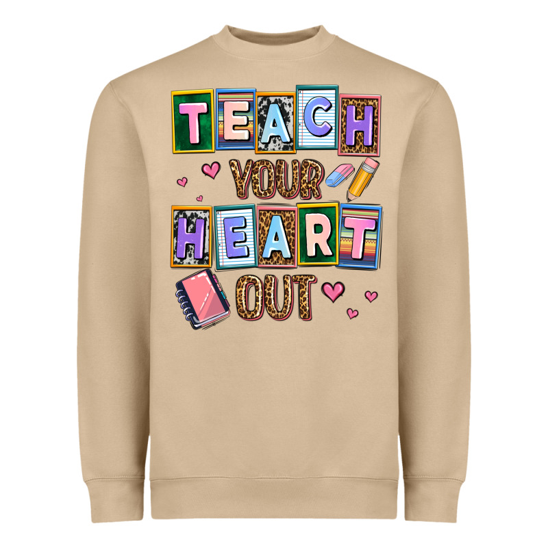 Teach Your Heart Out Heavyweight Sweatshirt by AdoDesignShop | Teevron