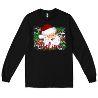 Black believe santa Long Sleeve Tee - AdoDesignShop