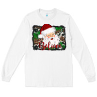 White believe santa Long Sleeve Tee - AdoDesignShop