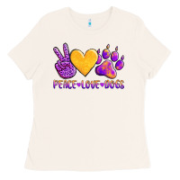 Bone peace love dogs Ladies Tee - AdoDesignShop