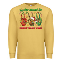 Antique Gold Rockin' Around The Christmas Tree Premium Sweatshirt - BundleAndBundleShop
