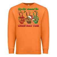Carrot Rockin' Around The Christmas Tree Premium Sweatshirt - BundleAndBundleShop