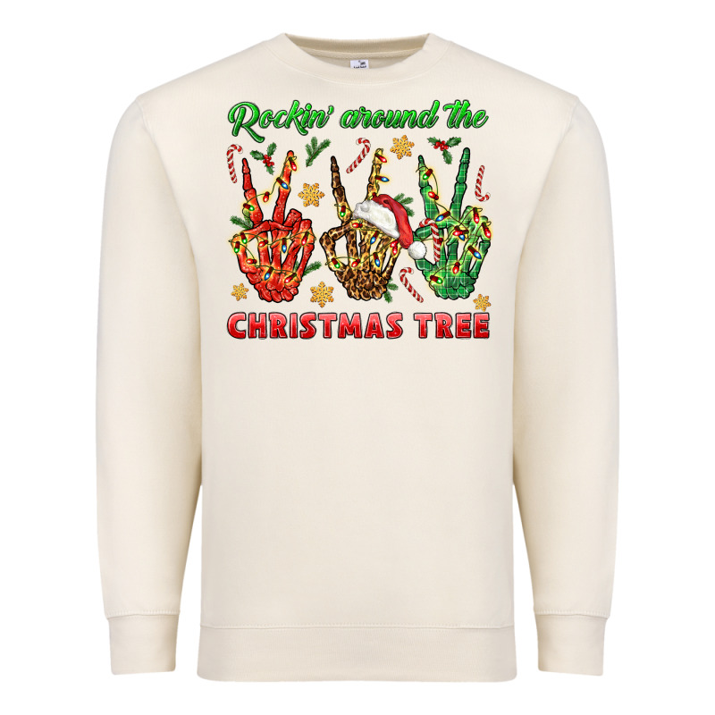Rockin' Around The Christmas Tree Premium Sweatshirt by BundleAndBundleShop | Teevron