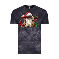 Cloud Black christmas joy pug Vintage Tee - JahusDesignShop