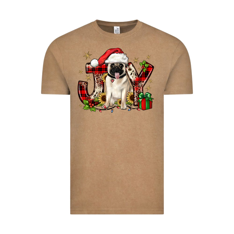 Christmas Joy Pug Vintage Tee by JahusDesignShop | Teevron