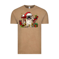 Vintage Coffee christmas joy pug Vintage Tee - JahusDesignShop