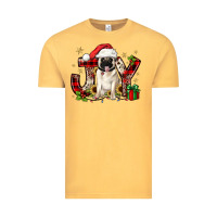 Vintage Mustard christmas joy pug Vintage Tee - JahusDesignShop
