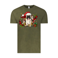 Vintage Olive christmas joy pug Vintage Tee - JahusDesignShop