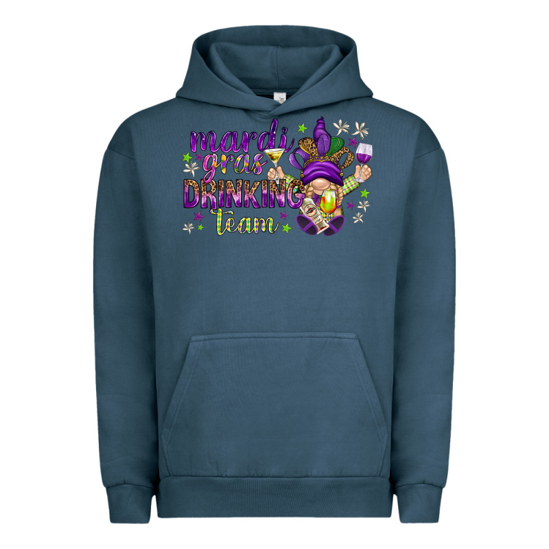 Mardi Gras Drinking Team With Gnome Urban Hoodie by HowdyJamesFarm | Teevron