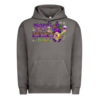 Pigment Tornado Mardi Gras drinking team with gnome Urban Hoodie - HowdyJamesFarm
