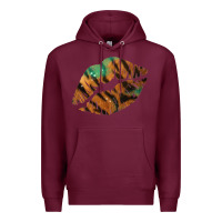 Burgundy Tiger Lips Premium Hoodie - Bettercallsaul