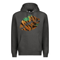 Charcoal Heather Tiger Lips Premium Hoodie - Bettercallsaul