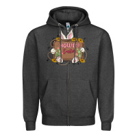 Charcoal Heather howdy easter Zipper Hoodie - MaliasSmallBusiness