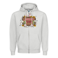 Dove Grey howdy easter Zipper Hoodie - MaliasSmallBusiness