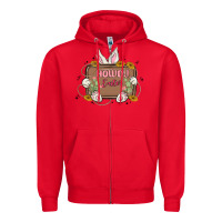 Red howdy easter Zipper Hoodie - MaliasSmallBusiness