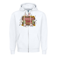 White howdy easter Zipper Hoodie - MaliasSmallBusiness