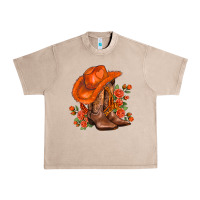French Oak orange  cowgirl  and roses Urban Heavy Tee - AdoDesignShop