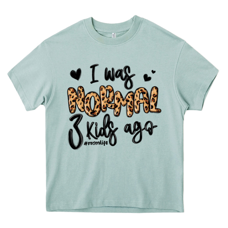 I Was Normal Three Kids Ago Momlife Heavy Core Tee by MaliasSmallBusiness | Teevron