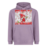 Lavender candy cane gnome Heavyweight Hoodie - MaliasSmallBusiness