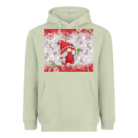 Matcha candy cane gnome Heavyweight Hoodie - MaliasSmallBusiness