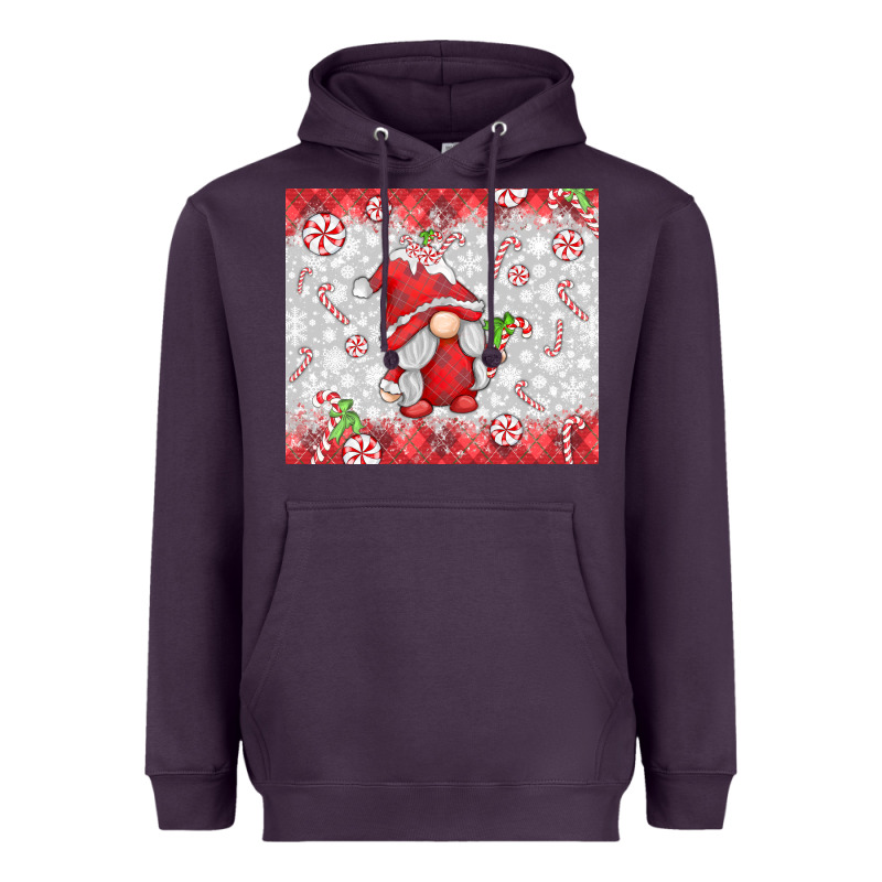 Candy Cane Gnome Heavyweight Hoodie by MaliasSmallBusiness | Teevron