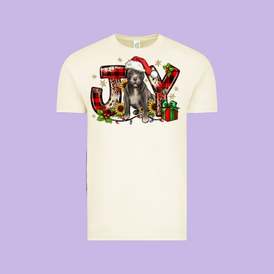 Christmas Joy Pitbull Vintage Tee Designed By Jahusdesignshop