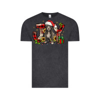 Vintage Black Christmas joy pitbull Vintage Tee - JahusDesignShop