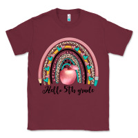 Burgundy hello 5th grade Classic Tee - JahusDesignShop