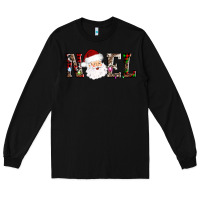 Black noel santa Long Sleeve Tee - AdoDesignShop