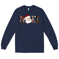 Navy noel santa Long Sleeve Tee - AdoDesignShop