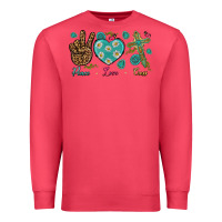 Cardinal Peace Love Cross Premium Sweatshirt - BundleAndBundleShop