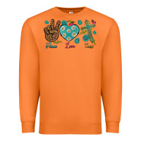 Carrot Peace Love Cross Premium Sweatshirt - BundleAndBundleShop