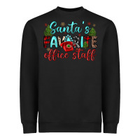 Black santa s favorite office staff Heavyweight Sweatshirt - JahusDesignShop
