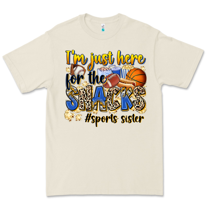 Im Just Here For The Snacks Sports Sister Premium Tee by Zillion Design Studio | Teevron