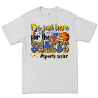 Dove Grey im just here for the snacks sports sister Premium Tee - Zillion Design Studio