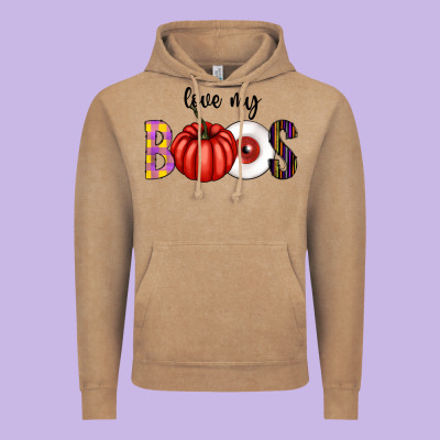 Love My Boos Vintage Hoodie Designed By Cowhidedigitalart