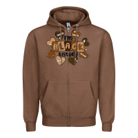 Chestnut i am black history Zipper Hoodie - MaliasSmallBusiness