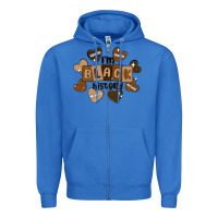 True Royal i am black history Zipper Hoodie - MaliasSmallBusiness