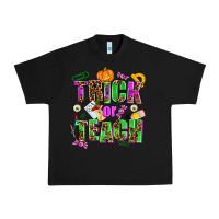 Black trick or teach Urban Heavy Tee - AdoDesignShop